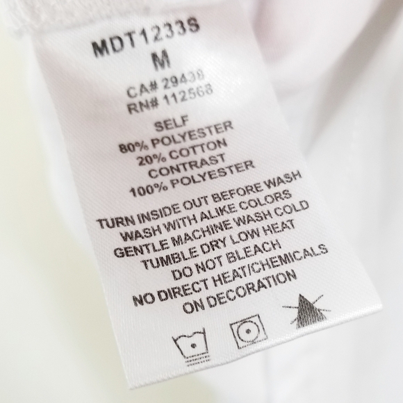 Miss Me star crop top tee metallic silver foil graphic size medium - Picture 6 of 6